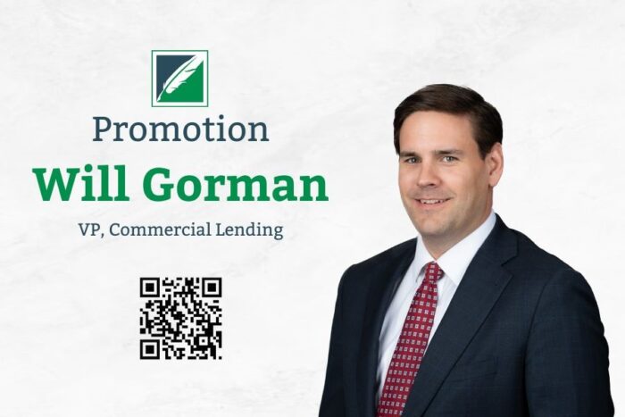 Will Gorman Promoted – VP, Commercial Lending - Founders Bank