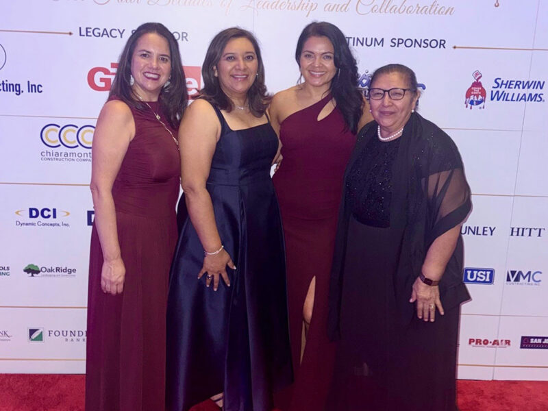 Pictured: Dora Gallegos, Cely Argueta, Ana Morales and Cely’s guest