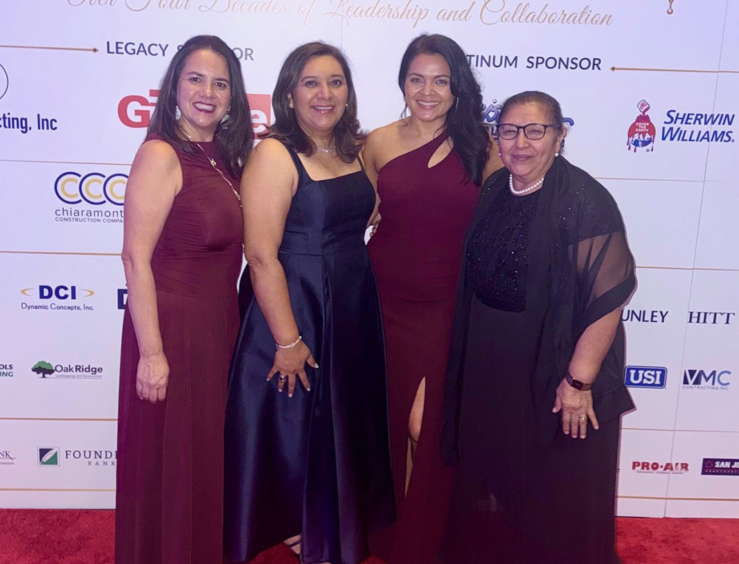 Pictured: Dora Gallegos, Cely Argueta, Ana Morales and Cely’s guest